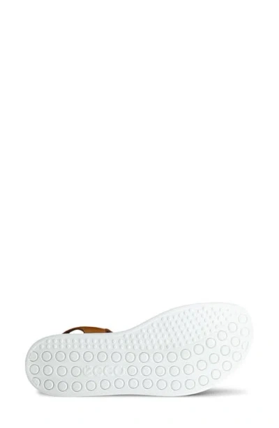 Ecco Soft Three Strap Sandal In Brown