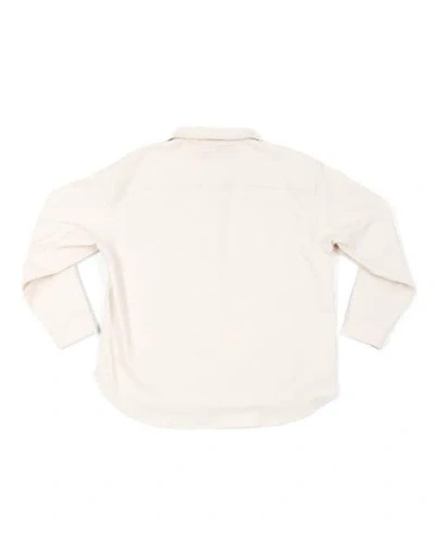 Ariko Bucky Split Hem Shirt Jacket In White