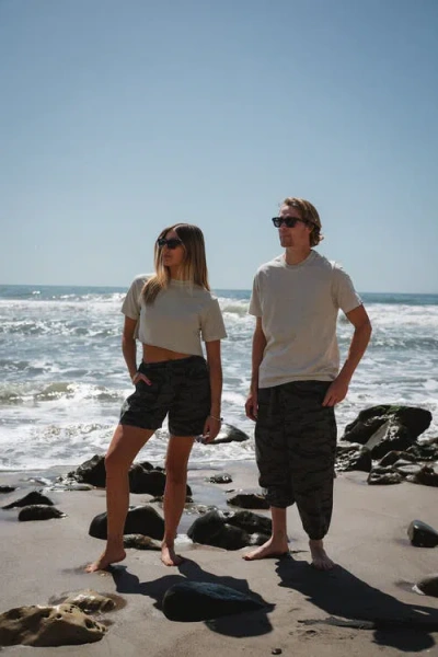 Ariko Beach Crop Tee In Brown