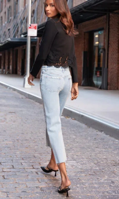 Generation Love Han Stud Jeans In Blue