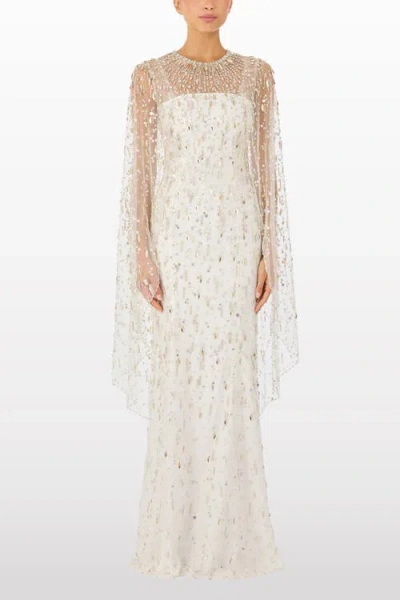 Jenny Packham Hestia Embellished Maxi Dress In White