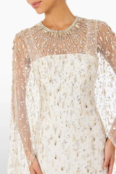Jenny Packham Hestia Embellished Maxi Dress In White