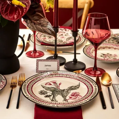 Marchesa Serengeti 4pc Dinner Plate Set In Pink