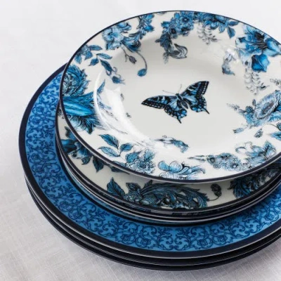 Marchesa Monarcha 12pc Dinnerware Set In Blue