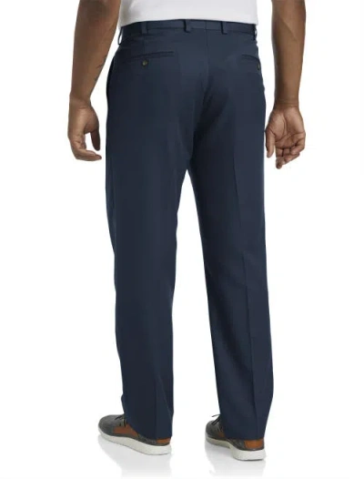 B+t Essentials Big & Tall Microfiber Dress Pants In Blue