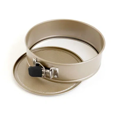 Cuisipro Nonstick Springform Pan With Wave Pattern, Champagne In Metallic