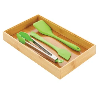 Mdesign Stackable 15" Long Wooden In Brown