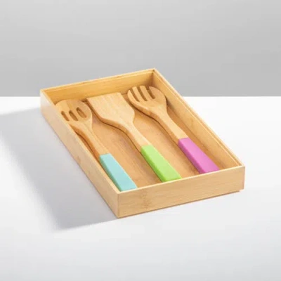 Mdesign Stackable 15" Long Wooden In Brown