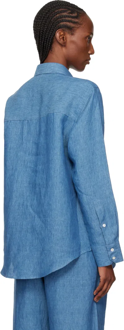 Rohe Chambray Buttoned Shirt In Blue