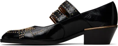 Chloé Chloe Elegant Pumps With Leather Construction And 4cm Heel Height In Black