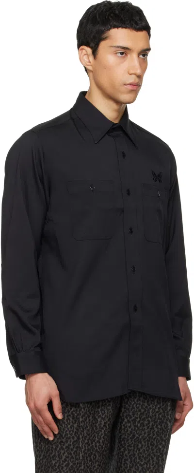 Needles Black Work Shirt In Black