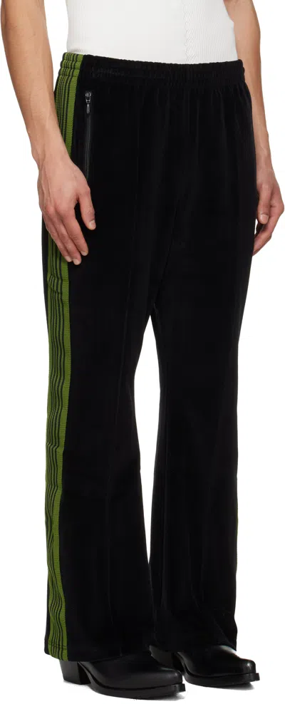 Needles Black Boot-cut Track Pants In Black