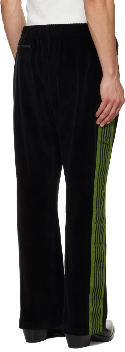 Needles Black Boot-cut Track Pants In Black