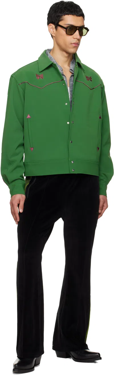 Needles Black Boot-cut Track Pants In Black