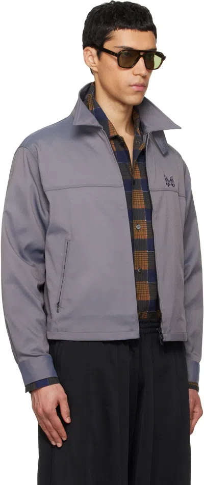 Needles Zip Jacket In Gray