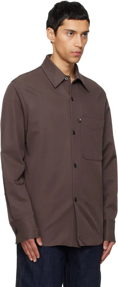 Nullus Brown Violin Shirt In Brown