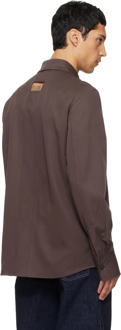 Nullus Brown Violin Shirt In Brown