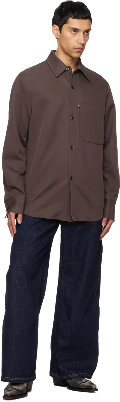 Nullus Brown Violin Shirt In Brown