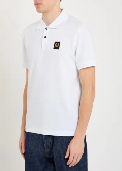 Belstaff Short Sleeve Polo T-shirt In White