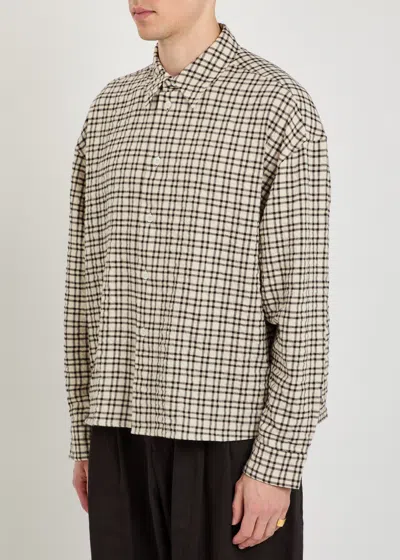 Studio Nicholson Checked-pattern Button-fastening Shirt In Multi