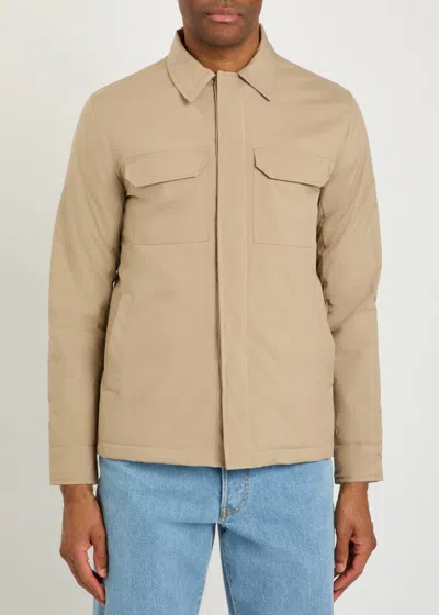 Aurélien Button Flap Pocket Jacket In Brown