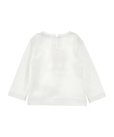 Monnalisa Kids'  Appliqués Minnie T-shirt In White