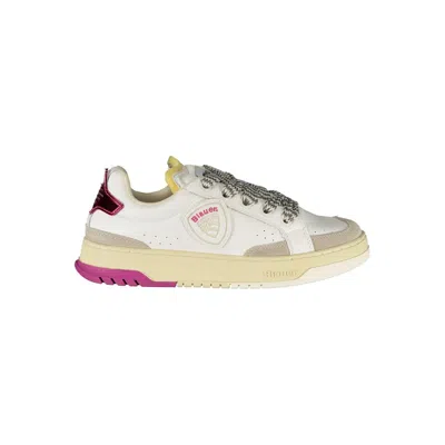 Blauer White Leather Women Sneaker In Multi