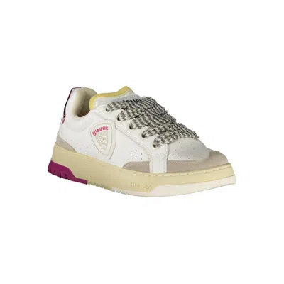 Blauer White Leather Women Sneaker In Multi