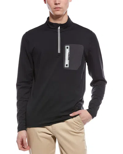 Ben Sherman 1/4-zip Pullover In Black
