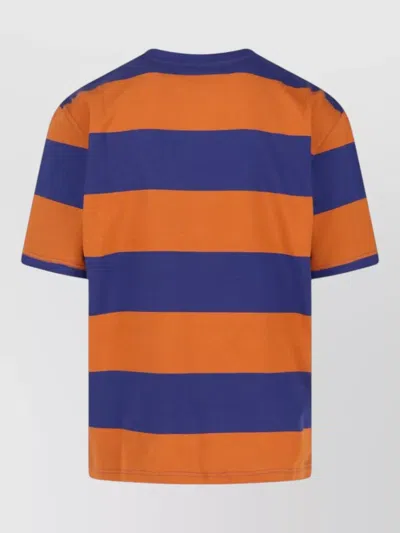 Marni Crew Neck Striped Short Sleeve T Shirt In Multi