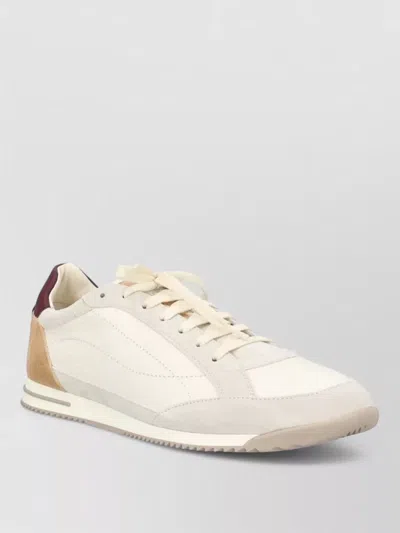 Brunello Cucinelli Sneaker Low Top Contrasting Heel Panel In Multi