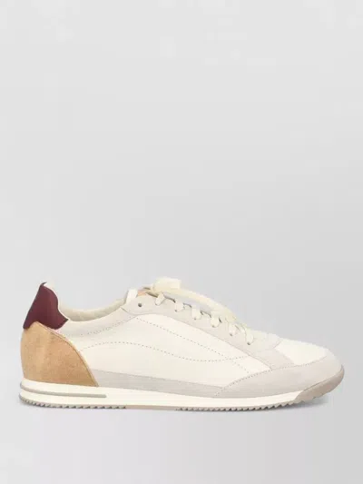 Brunello Cucinelli Sneaker Low Top Contrasting Heel Panel In Multi