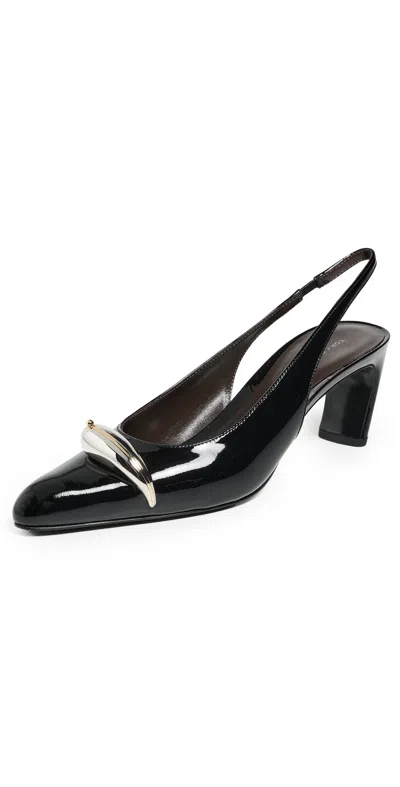 Tory Burch Pierced Slingback Heel In Black