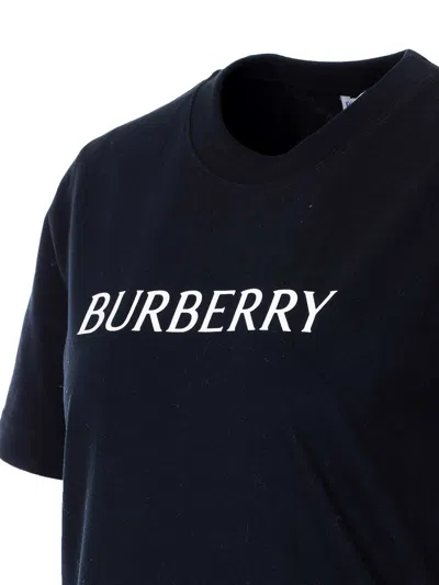 Burberry Frankie Logo-print Short-sleeve T-shirt In Black