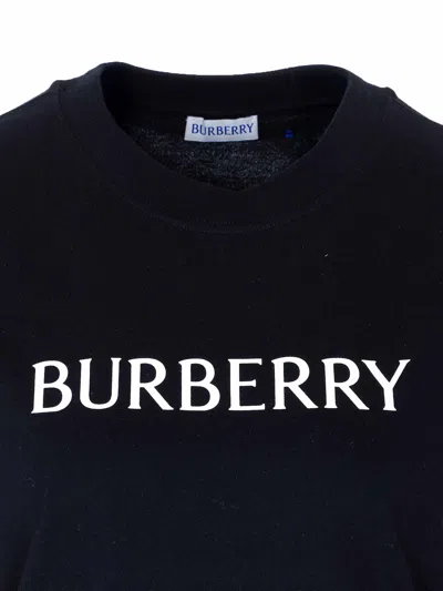 Burberry Frankie Logo-print Short-sleeve T-shirt In Black