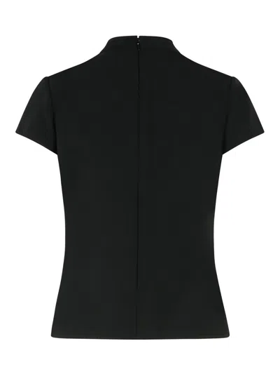 Courrèges Heritage Black Polyester Blend T-shirt In Black