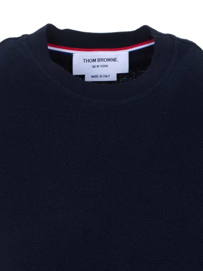 Thom Browne Blue T-shirt In Blue