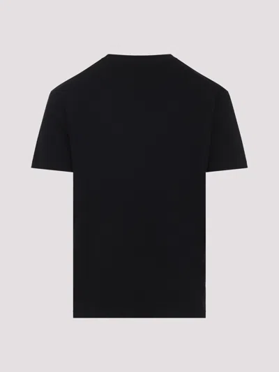 Valentino Logo Patch Crew Neck Short Sleeve T-shirt In Black