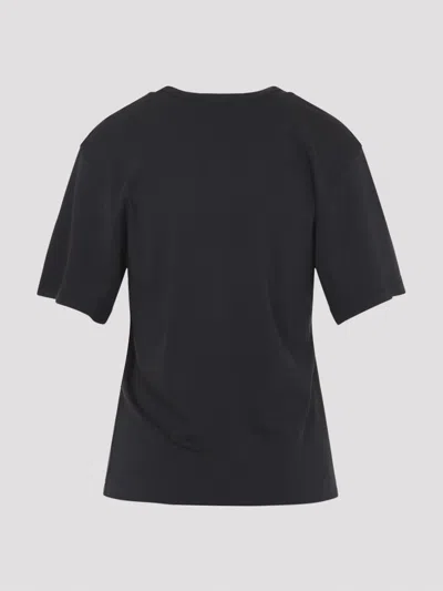 Lemaire Basic Crewneck T-shirt In Black