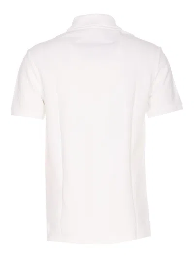 Balmain Polo Shirt Short Sleeves Ribbed Cuffs Collar In White
