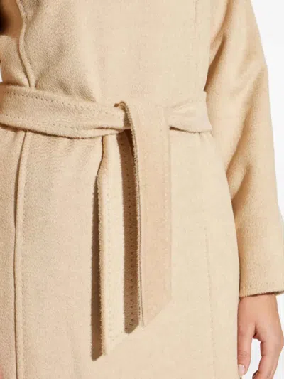 Max Mara Classic Camel Jacket With Adjustable Belt In Neutral