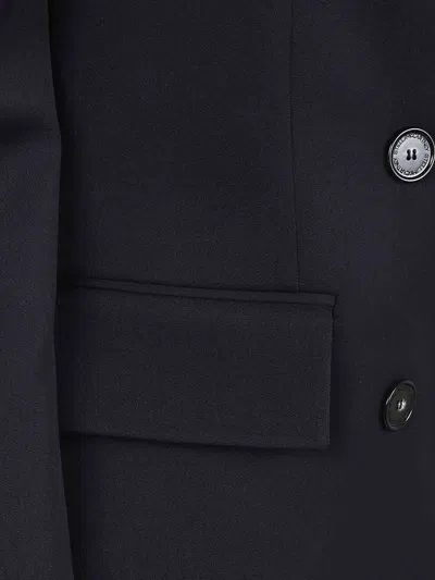 Stella Mccartney Slim Jacket Double Breasted Tailoring Lapel In Blue