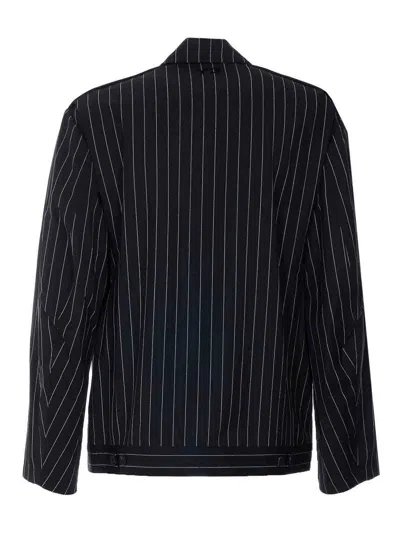 Y-3 Black Refined Wool Ut Blouson Jacket