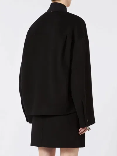 Sportmax Long-sleeved Jacket In Black
