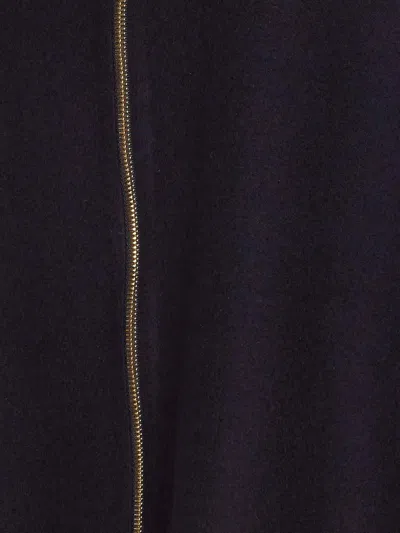 Fabiana Filippi Reversible Platinum And Mohair Jacket In Rock-color Frescolana In Blue