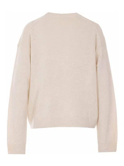 Zadig & Voltaire Womens Eggshell Markuz Heart-intarsia Cashmere Jumper In Neutral