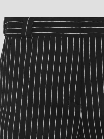 Tom Ford Women Navy Blue Wool Striped Trousers, 28 Luxury Pants For Women Darveys In Black