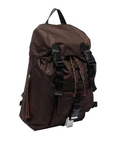 Apc Treck Backpack In Brown
