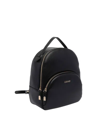 Liu •jo Black Backpack In Black