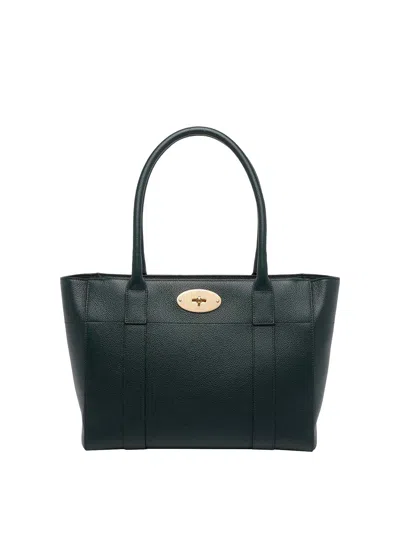 Mulberry Bayswater Twist-lock Small Tote Bag In Black
